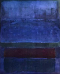 Contoh aliran abstrak ekspresionis: Blue Green and Brown oleh Mark Rothko, Gambar diperoleh melalui: mark-rothko.org