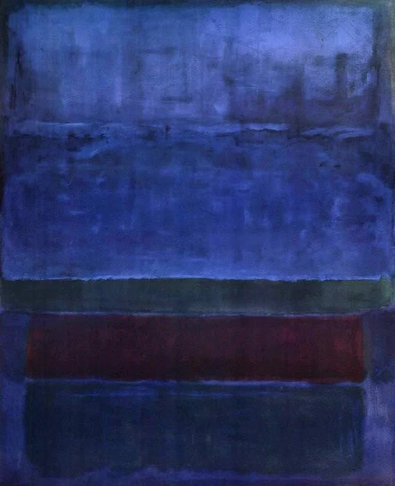 Contoh aliran abstrak ekspresionis: Blue Green and Brown oleh Mark Rothko, Gambar diperoleh melalui: mark-rothko.org