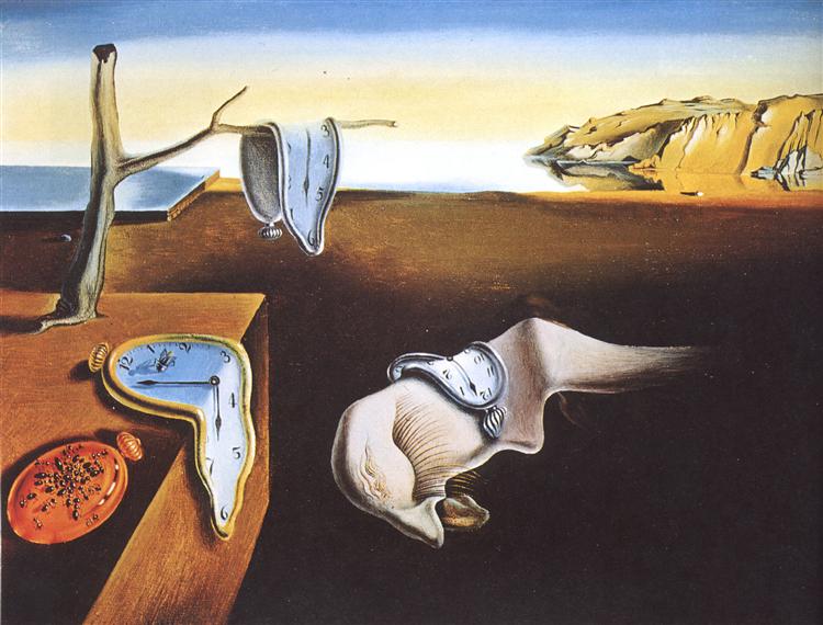 Contoh Karya Aliran Surealisme: The Persistence of Time oleh Salvador Dali, gambar asli diperoleh melalui: wikiart.org