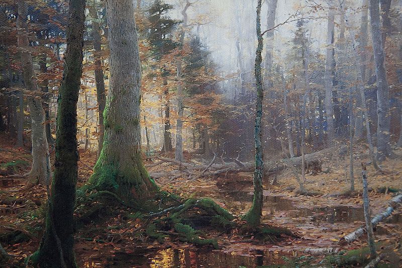 Contoh lukisan naturalisme: fallen monarchs (1886) oleh: william bliss baker