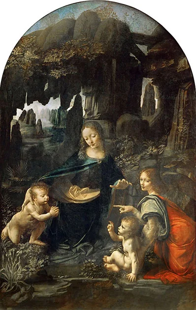 Virgin of the Rocks (1498) oleh Leonardo da Vinci