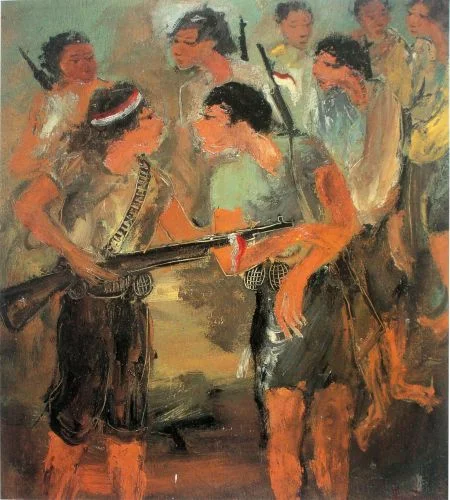 Laskar (pasukan-gerilya), 1947, oleh: Hendra Gunawan