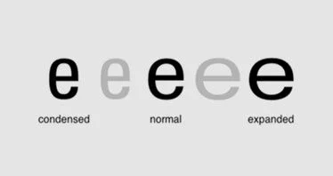 condensed font