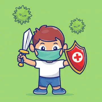 Gambar Ilustrasi Kartun tema Covid-19 (Corona)