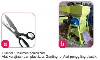 alat-alat yang digunakan kerajinan dari plastik
