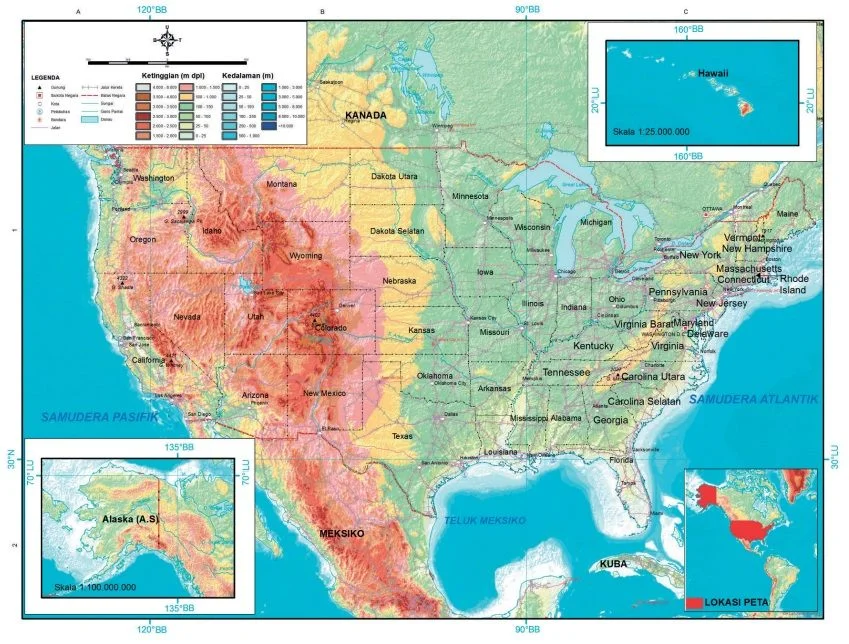 lokasi amerika serikat