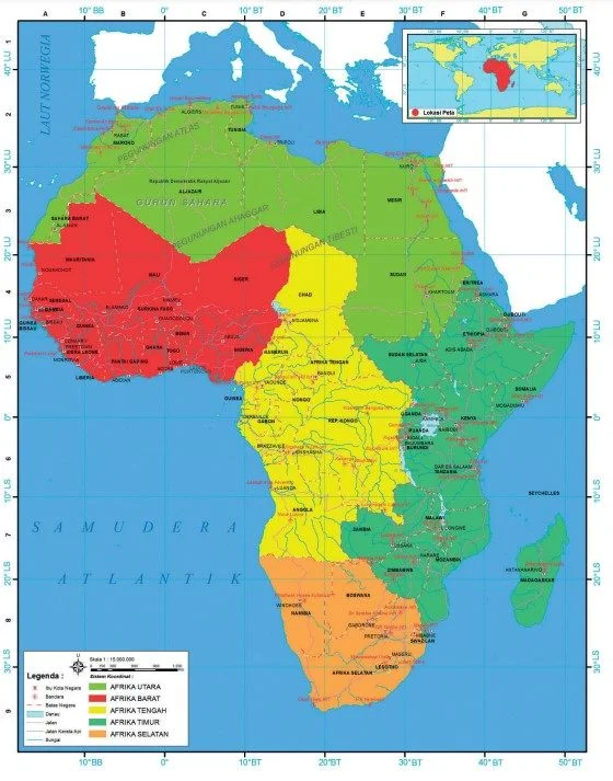 pembagian wilayah benua afrika