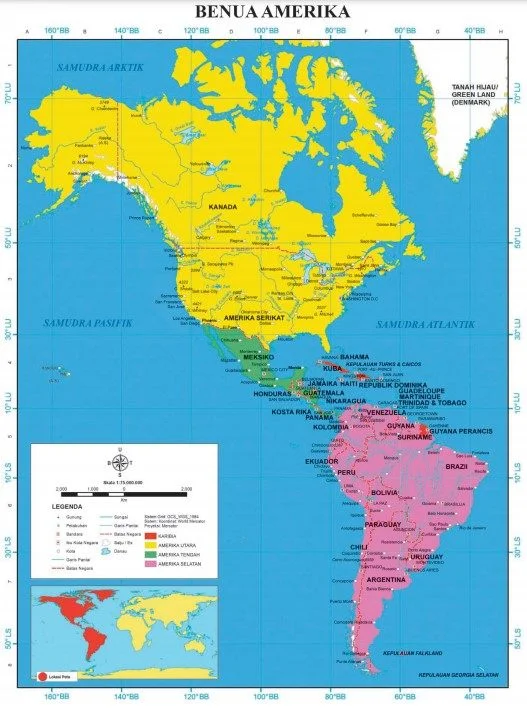 pembagian wilayah benua amerika