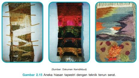 contoh aneka kerajinan tekstil tapestri