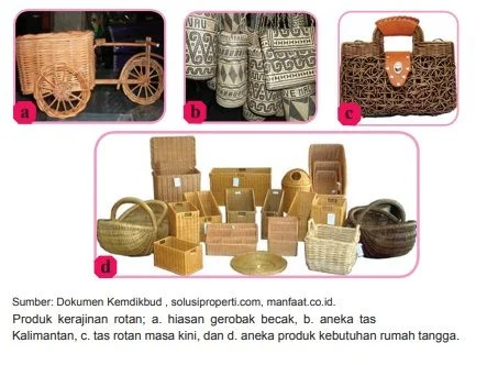 contoh produk kerajinan keras rotan