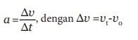 rumus percepatan