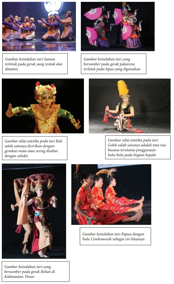 berbagai nilai estetis tari tradisi