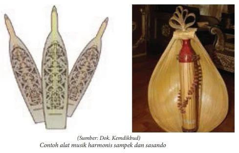 contoh alat musik harmonis - sampek dan sasando