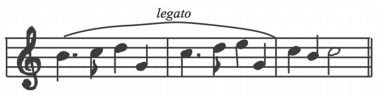 garis lengkung legato
