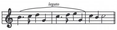 garis lengkung legato
