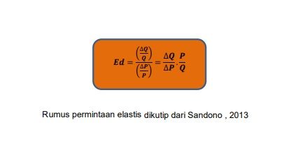 rumus elastisitas permintaan