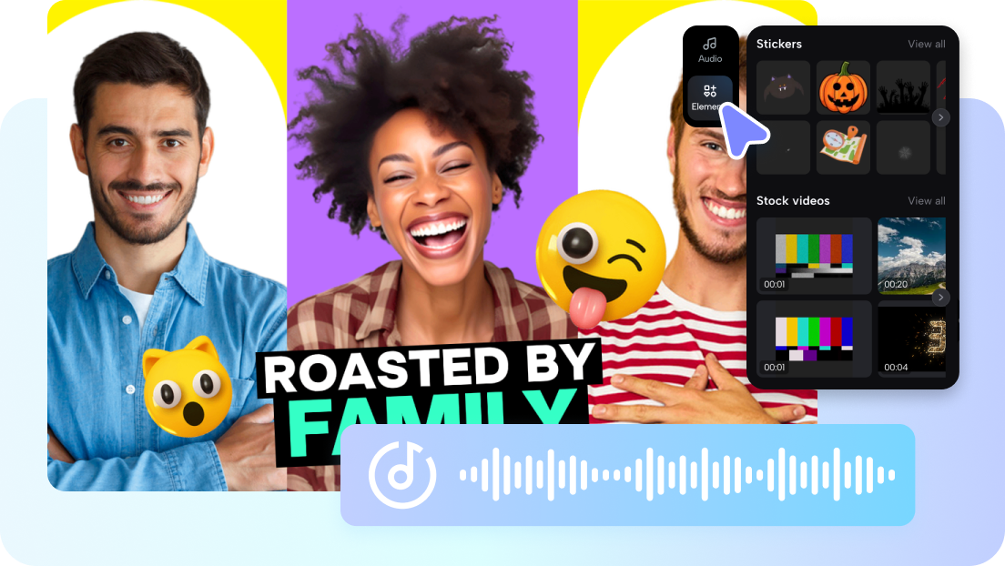 roasted by family illustration